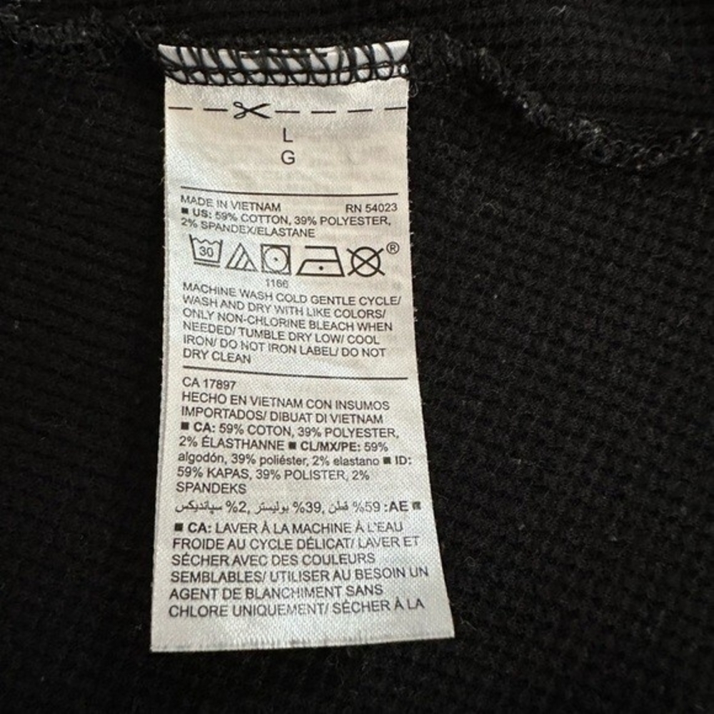 OLD NAVY Essential Rib T Shirt Womens L Dark Grey Long Sleeve Crew Neck Cotton - Picture 7 of 7
